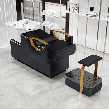 Az egyszerűség Luxus Sampon Szék, háttámlás szék, Modern Szalon Kényelem Sampon Ágy Egyéb szálláshely Cadeira Sillas Chaise Bútor HD50XF