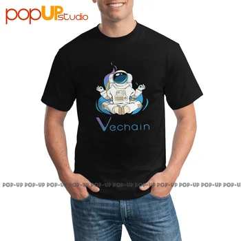 Pop Vechain Szakképzési Crypto Érme Fizetőeszköz Vchain T-shirt Trendi Divat Streetwear Póló