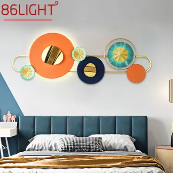 86LIGHT Modern Fali Kép Lámpák Lámpatest Kreatív Északi Háttér Gyertyatartó 3. LED Színek a Fény az Otthon Élő Hálószoba