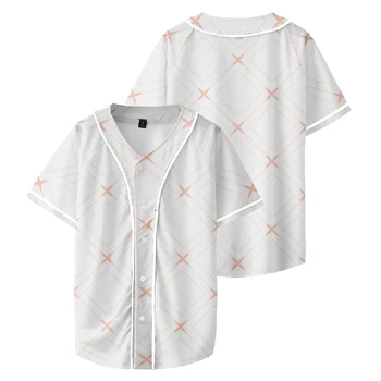 Gyémánt Mintás Baseball T-shirt 3D-s Nyomatok Unisex rövidujjú Póló, Alkalmi Streetwear a Nők a Férfiak Ruha