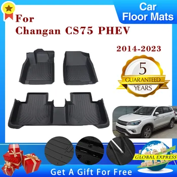 A Changan CS75 PHEV 2014~2020 2022 2023 LHD Autó, Szőnyeg, Bőr Szőnyeg Pad Láb Egyedi Szőnyegek Automatikus Belső Részletek Accessorie