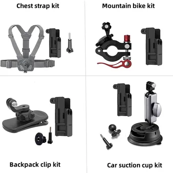 Sport Gimbal Mountain Bike Klip Autó tapadókorong Mellkas Heveder Bővíteni Adapter Készlet DJI DJI Osmo Zsebében 3 Fényképezőgép Tartozékok
