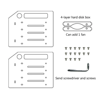 3.5 A DIY Akril Merevlemez-Konzol Bay Asztali Számítógép Külső Merevlemez Polc Rack HDD Tároló Doboz Szervező Esetben