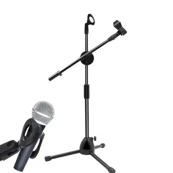 Mikrofon Állvány Mikrofonállvány Jogosultja Hordozható Összecsukható Szögben Állítható Állvány Mikrofon Klip Tartó, Állítható Asztali Mikrofon