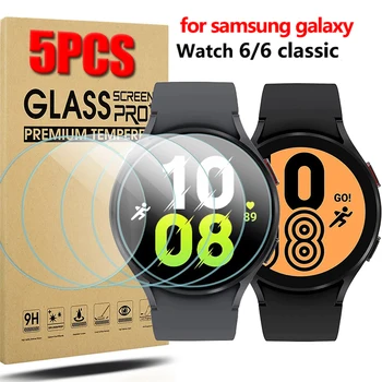 Edzett Üveg Védelem Samsung Galaxy Óra 6 40/44MM HD Képernyő Védő Galaxy Óra 6 Klasszikus 43MM 47MM Üveg Film