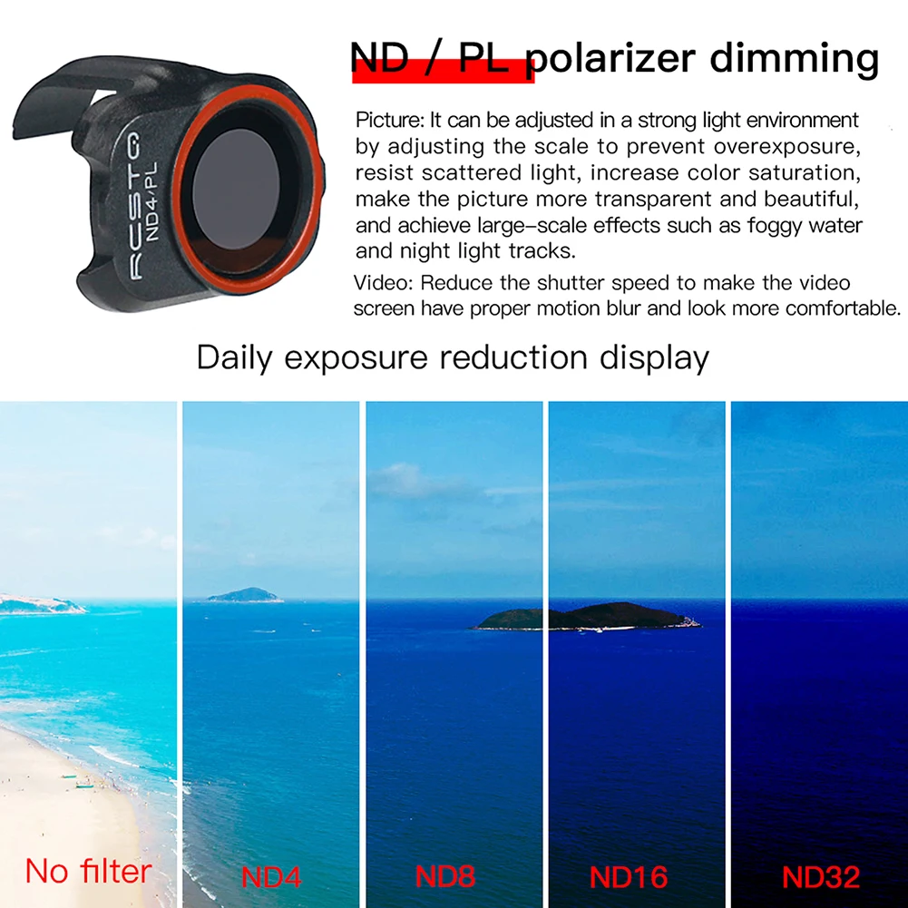 A DJI Mini 2 3 Kamera Objektív Szűrő Optikai Üveg Meghatározott UV ND CPL 4/8/16/32 NDPL Kiegészítő DJI Mavic MINI 1/2/SE Drón Szűrő - 1