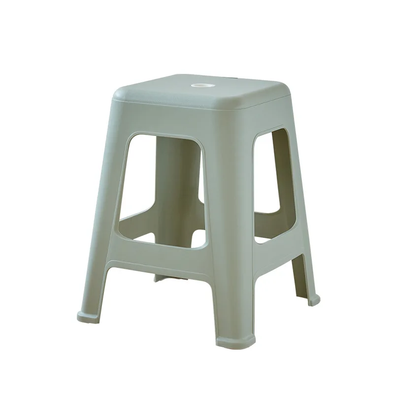 HH289 magas széklet gumi pad, egyszerű, halmozott, ház -vastag étkező asztal szék egyszerű műanyag szék szék széklet tér - 1