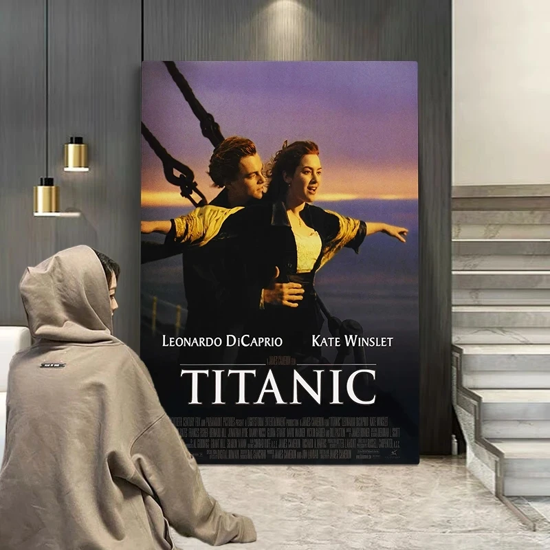 Retro Klasszikus Skandináv Film A Titanic Poszter Esztétikai Hajót Vitorlás Vászon Festmény Wall Art Freskó Szerető, Ajándék A Szobában Lakberendezés - 1