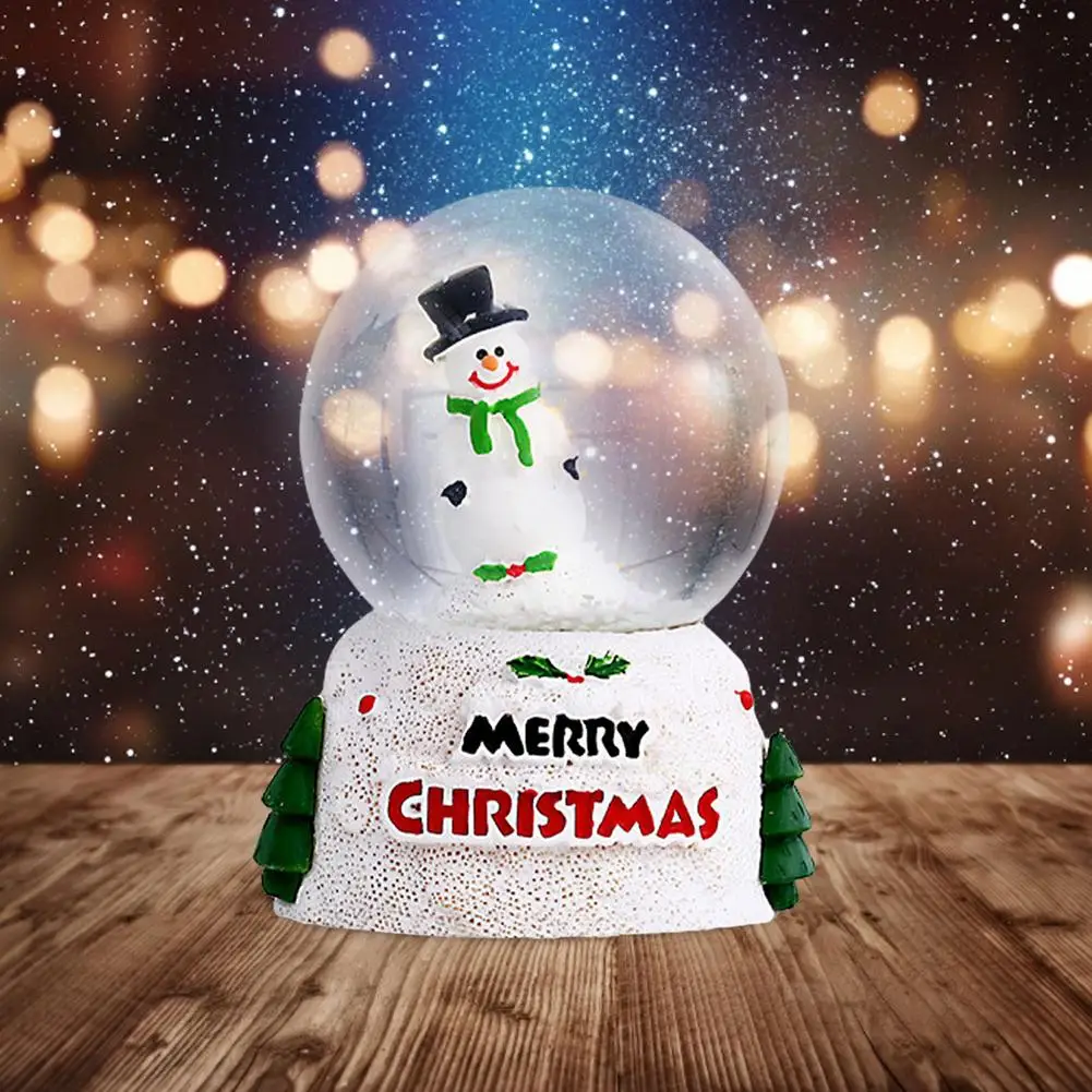 2022 Karácsonyi Kristály Snow Ball Mikulás Üveg Labdát, Asztali Dekoráció, Karácsonyi, újévi Ajándék, lakberendezési Navidad #WO - 2