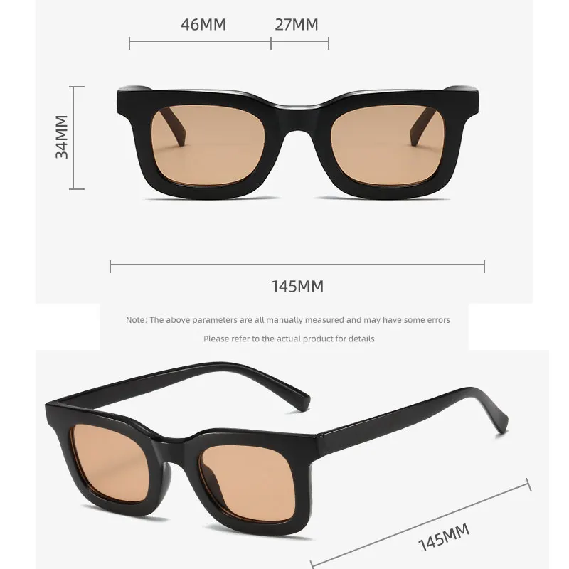 2024 Márka Téglalap Napszemüveg, Női Divat Tér Kis Keret napszemüvegek Népszerű a Férfiak Klasszikus Vintage Szemüveg Oculos De Sol - 2