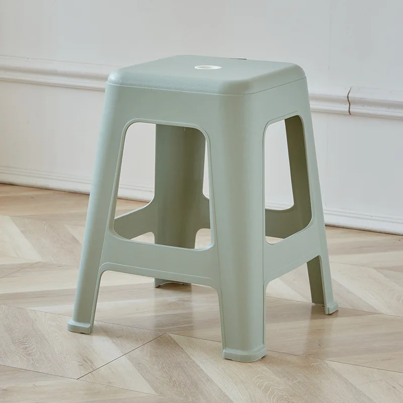 HH289 magas széklet gumi pad, egyszerű, halmozott, ház -vastag étkező asztal szék egyszerű műanyag szék szék széklet tér - 2