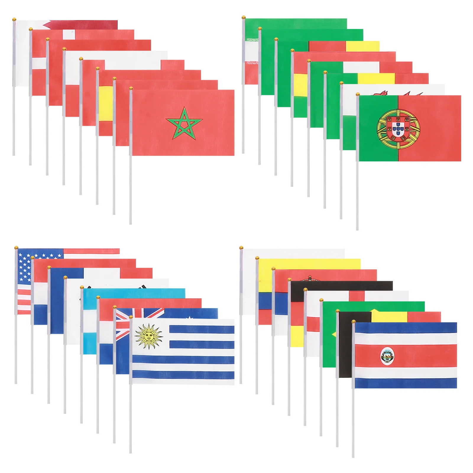 Kézi Nemzeti Zászlót Nemzetközi Világ Ország Zászló Zászlók Bar Party Dekoráció Kéz integetett zászló országok - 3