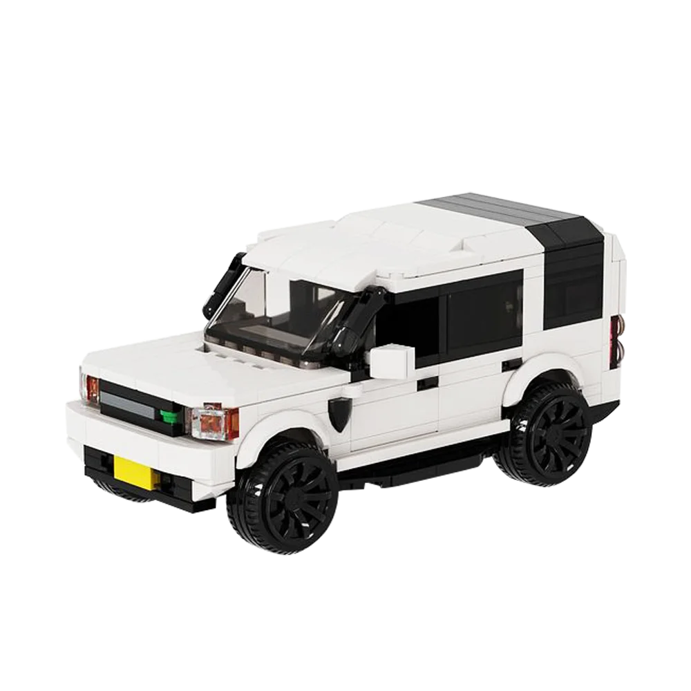 MOC Város Defendered 110 X P400 SUV Épület-Blokk szett Discoveryed 4 Közúti Közlekedés Utazási Pótkocsi 2 Tégla Játékok Fiú Ajándék - 3