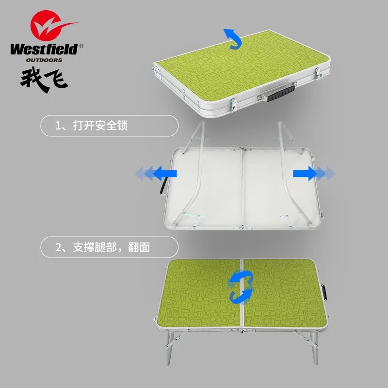 Összecsukható asztal kültéri hordozható többfunkciós könnyű, hordozható háztartási kényelmes összecsukható kis asztal ágy asztal - 3