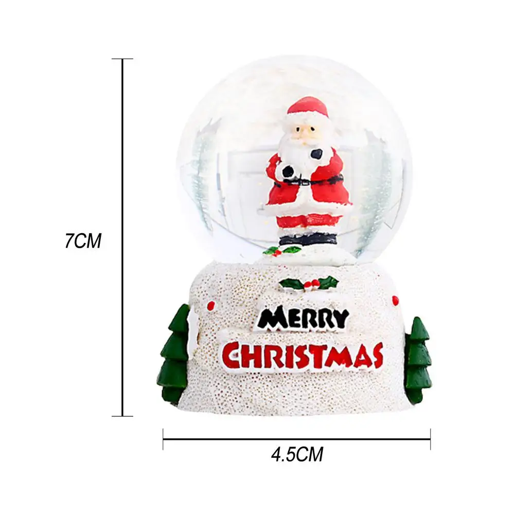 2022 Karácsonyi Kristály Snow Ball Mikulás Üveg Labdát, Asztali Dekoráció, Karácsonyi, újévi Ajándék, lakberendezési Navidad #WO - 5