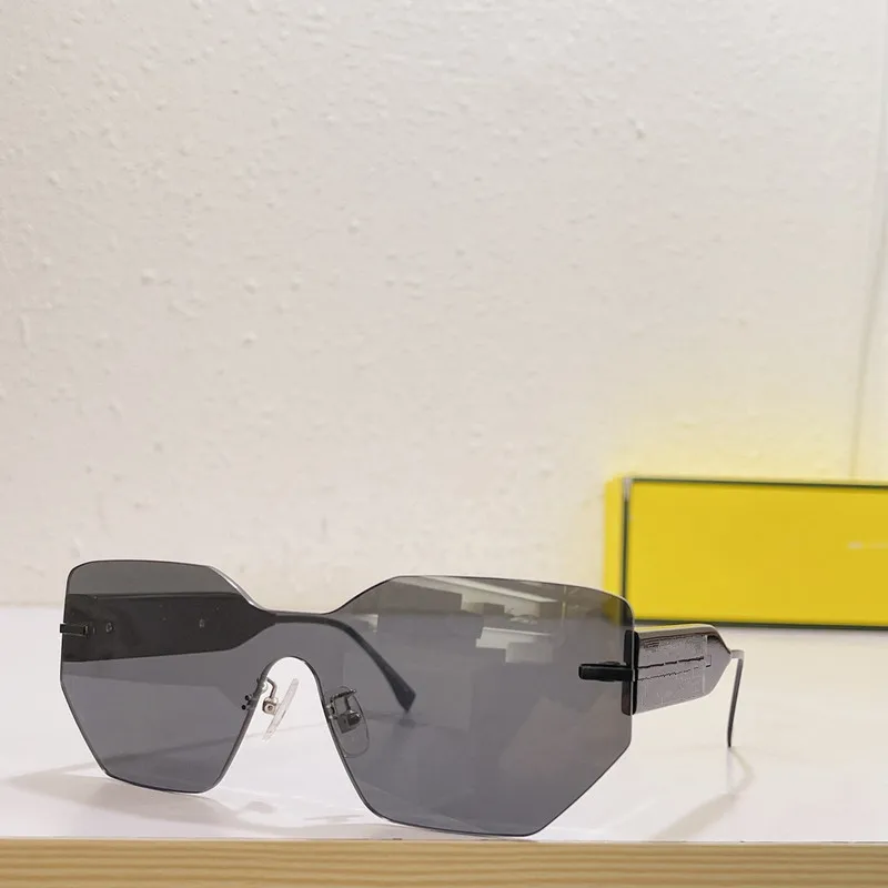 2023 Ultra magas színvonalú integrált keret nélküli napszemüveg női divatos színes napszemüveg, kültéri UV álló szemüveg - 5