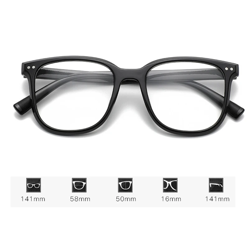 Rövidlátás Szemüveg Nők Férfiak Ultrakönnyű Anti Kék Fény Rövid Látás Szemüveg Kész Optikai Közelében Látás Szemüveg Dioptria 0 -6.0 - 5