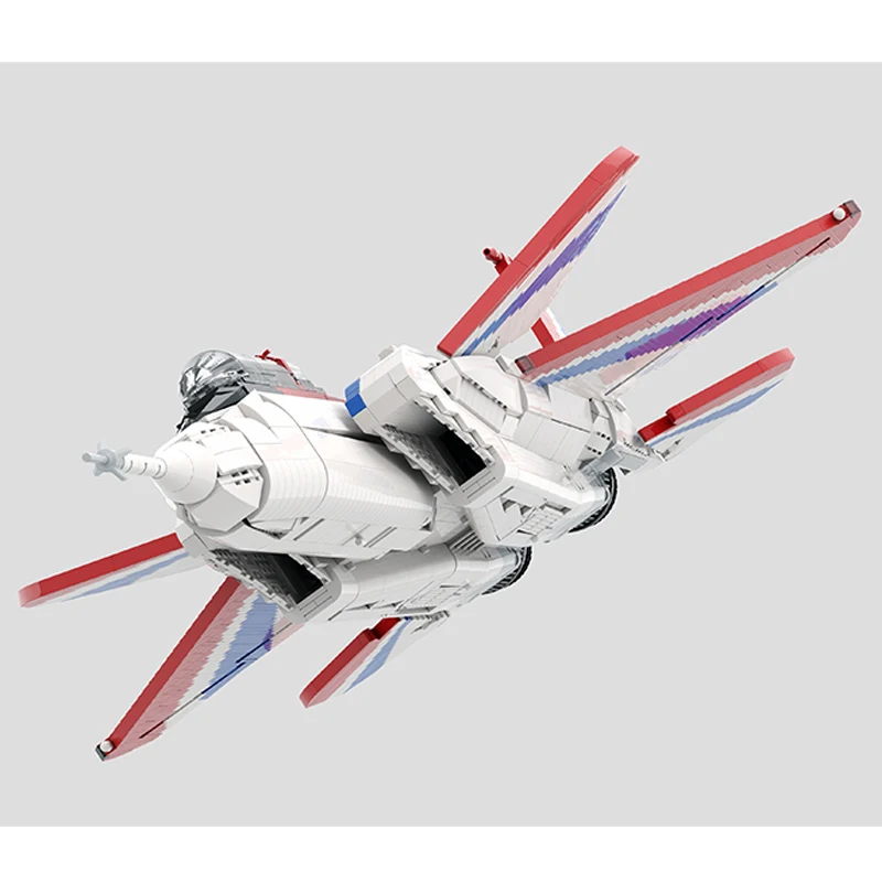 Space War Sorozat NF-15B Kutatási Repülőgép Playset Hadihajó Modell építőkövei Klasszikus Meghatározott DIY Kreatív Játék Karácsonyi Ajándék - 5